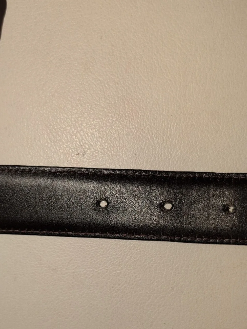 Vintage Dunhill Black Leather Belt  Unisex